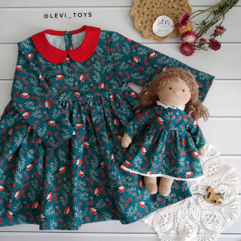 Платье и куколка ручной работы